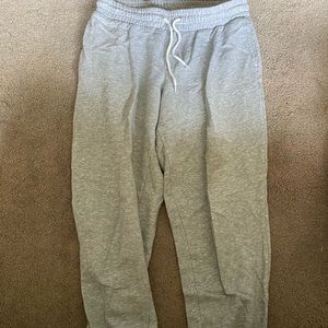 Gray sweatpants
